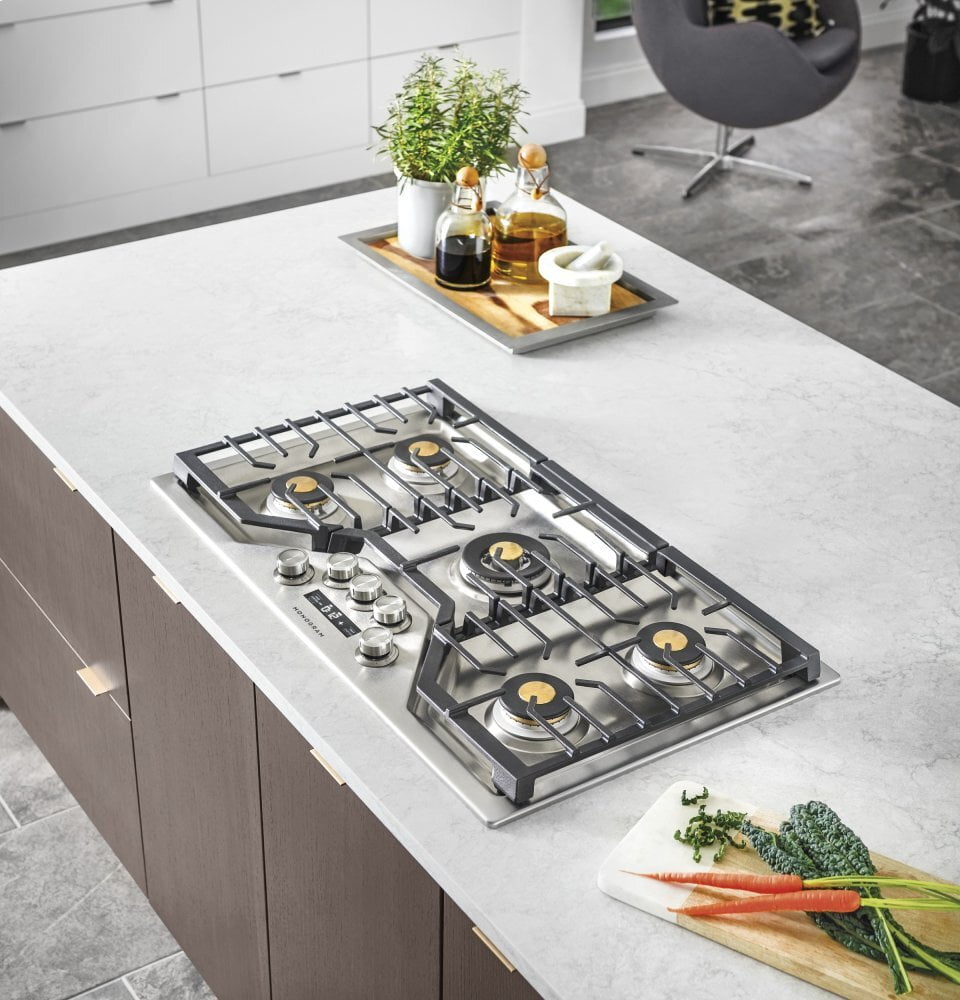 Monogram ZGU36ESLSS Monogram 36" Smart Deep-Recessed Gas Cooktop (Natural Gas)