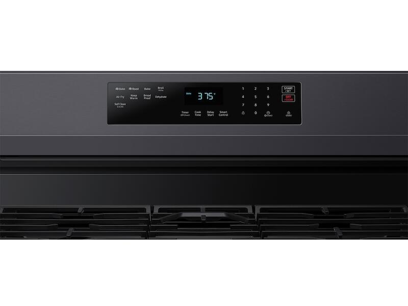 Samsung NX60A6511SG 6.0 Cu. Ft. Smart Freestanding Gas Range With No-Preheat Air Fry & Convection In Black Stainless Steel