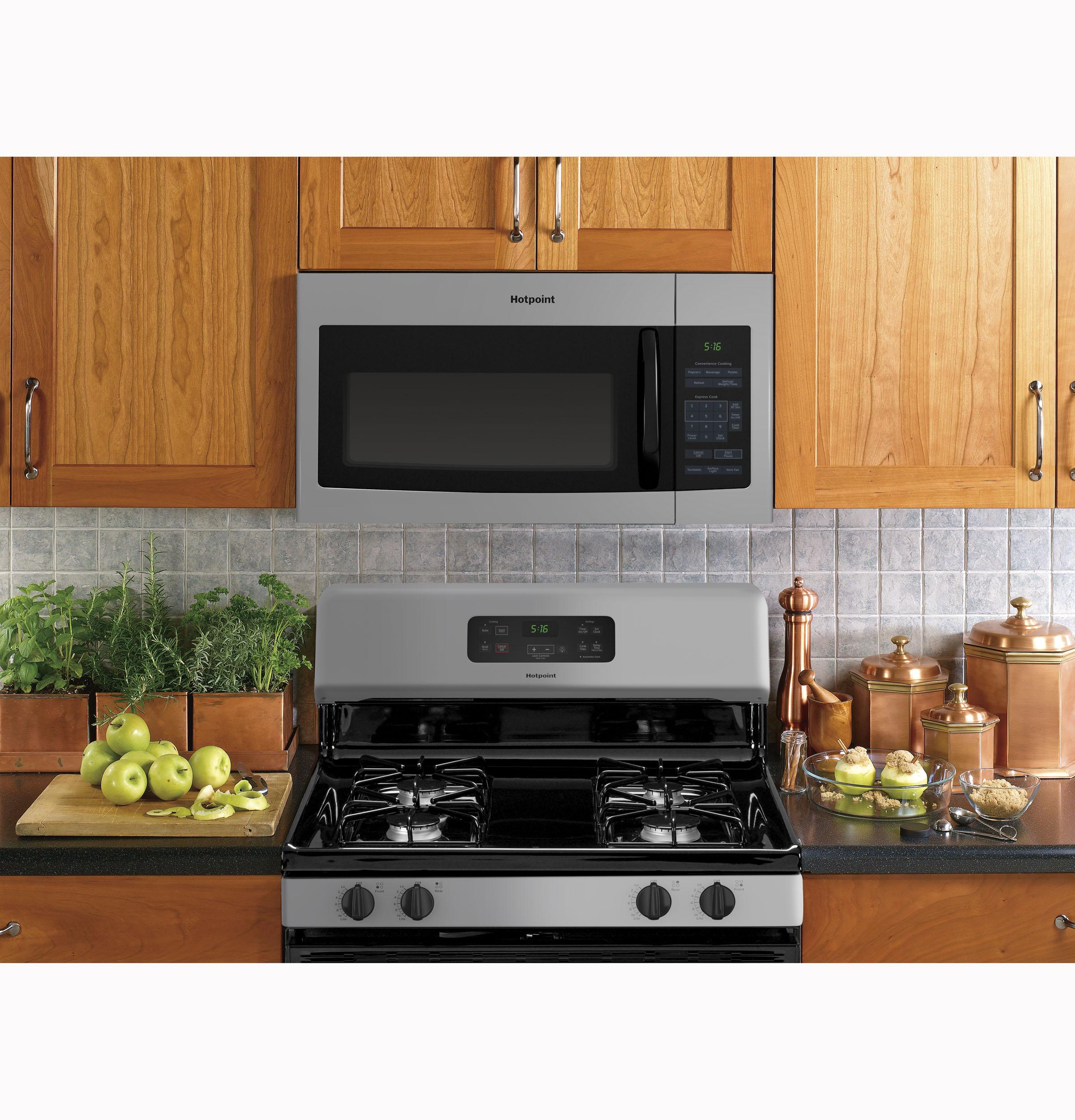 Hotpoint RVM5160MPSA Hotpoint® 1.6 Cu. Ft. Over-The-Range Microwave Oven
