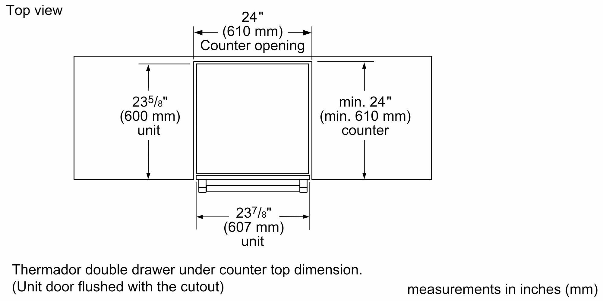 Thermador T24UC915DS Freedom® 24 Inch Uc Refrigerator Freezer, Master 24'' Masterpiece® Stainless Steel T24Uc915Ds