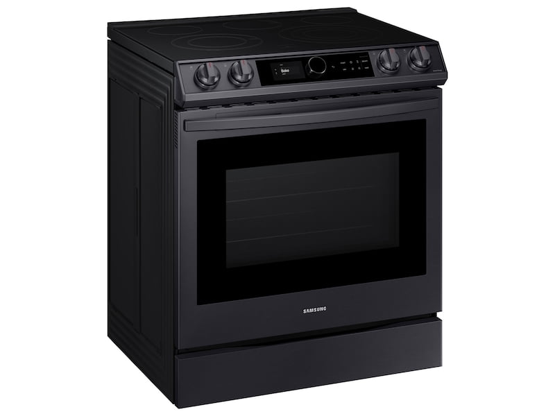 Samsung NE63T8711SG 6.3 Cu. Ft. Front Control Slide-In Electric Range With Smart Dial, Air Fry & Wi-Fi In Black Stainless Steel