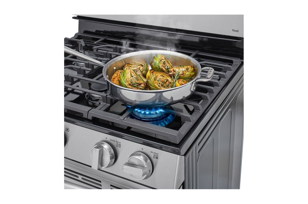 Lg LRGL5823S 5.8 Cu Ft. Smart Wi-Fi Enabled Fan Convection Gas Range With Air Fry & Easyclean®