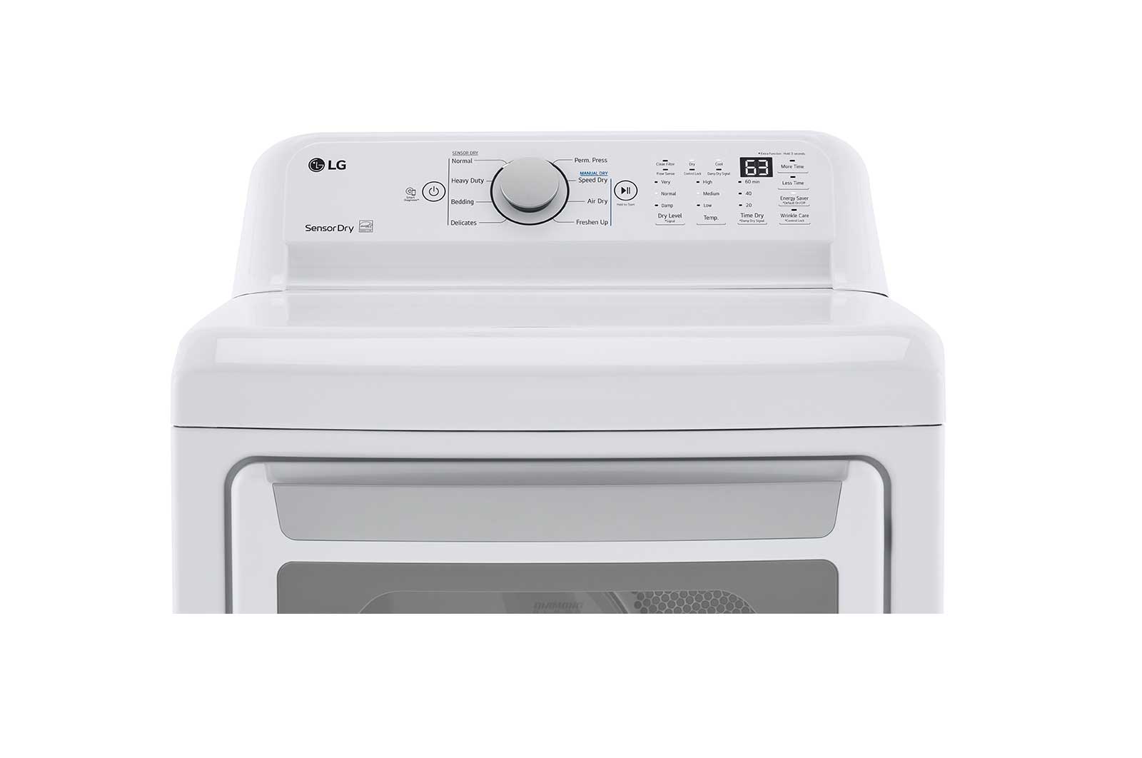 Lg DLG7151W 7.3 Cu. Ft. Ultra Large Capacity Gas Dryer With Sensor Dry Technology