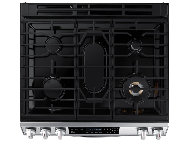 Samsung NX60T8511SS 6.0 Cu. Ft. Front Control Slide-In Gas Range With Air Fry & Wi-Fi In Stainless Steel