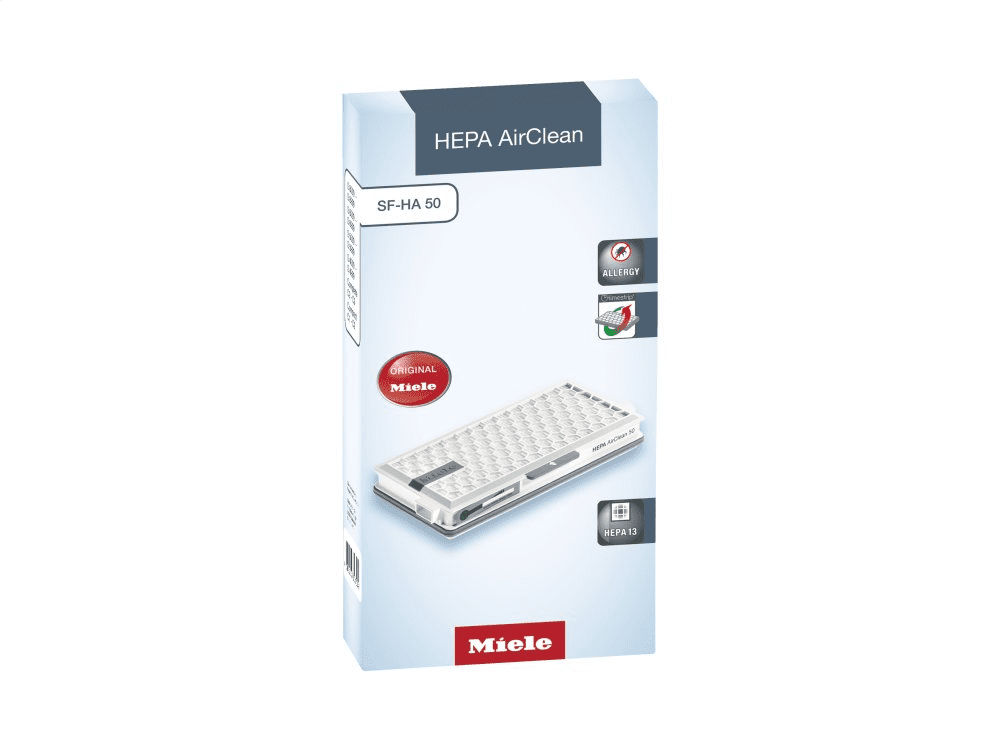 Miele SFHA50 Sf Ha 50 - Hepa Airclean Filter With Timestrip® Safely Traps Fine Dust And Allergens.