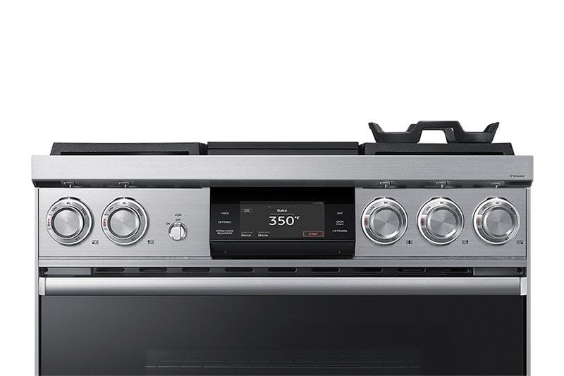 Dacor DOP36M94DHM 36" Pro Dual-Fuel Steam Range, Graphite Stainless Steel, Natural Gas/High Altitude