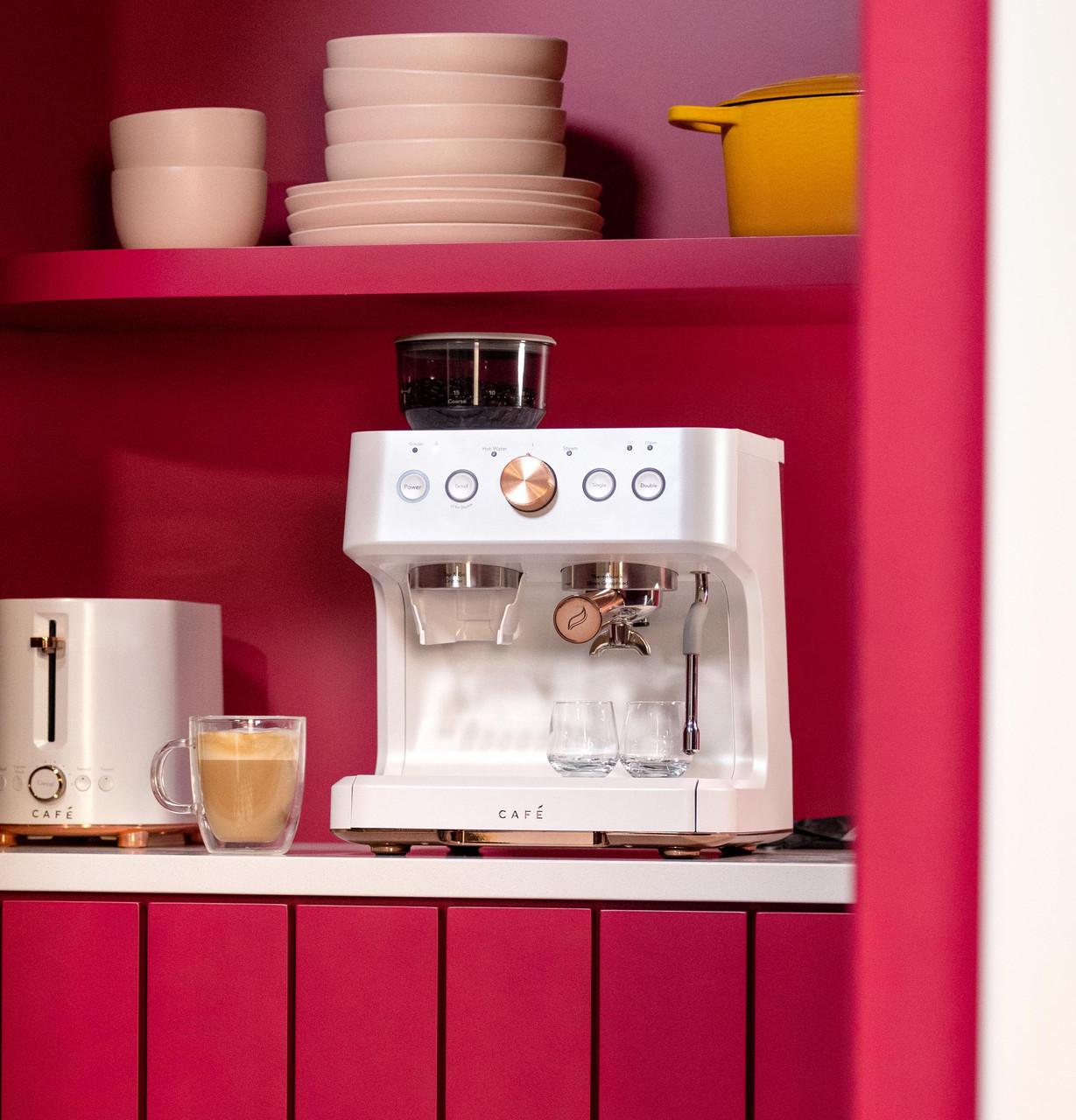 Cafe C7CESAS4RW3 Café™ Bellissimo Semi Automatic Espresso Machine + Frother