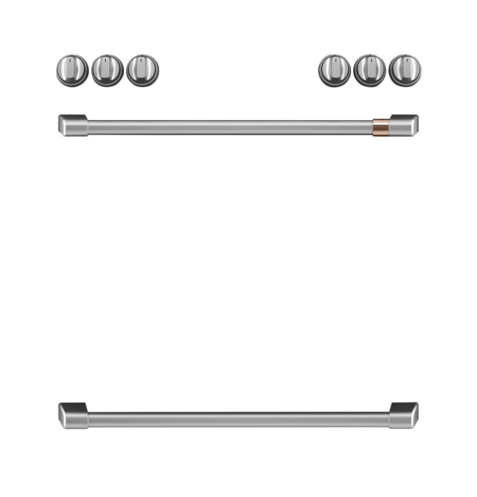 Cafe CXFCEHKPMSS Café Front Control Electric Knobs And Handles - Brushed Stainless