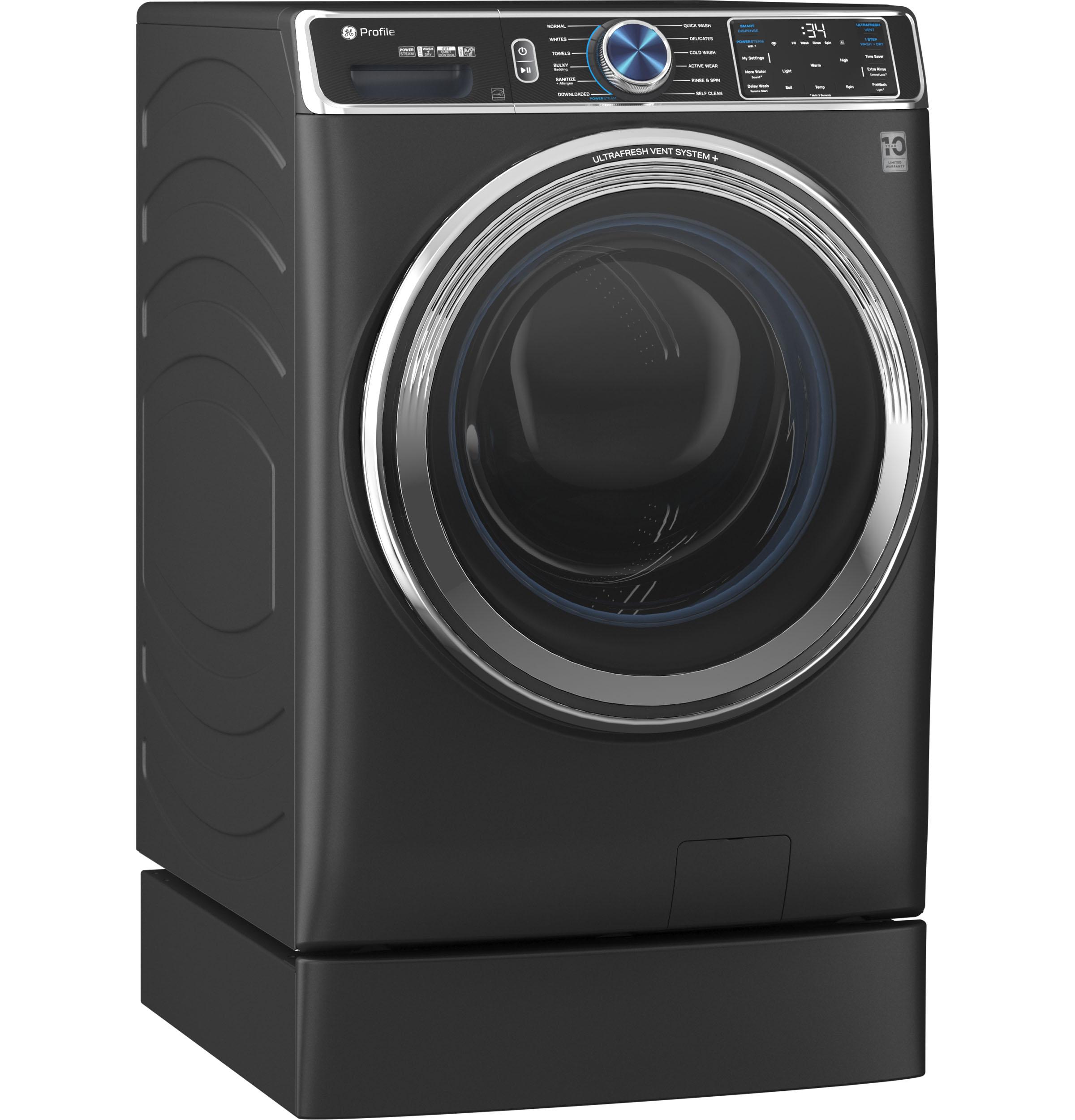 Ge Appliances PFW950SPTDS Ge Profile™ 5.3 Cu. Ft. Capacity Smart Front Load Energy Star® Steam Washer With Adaptive Smartdispense™ Ultrafresh Vent System Plus™ With Odorblock™