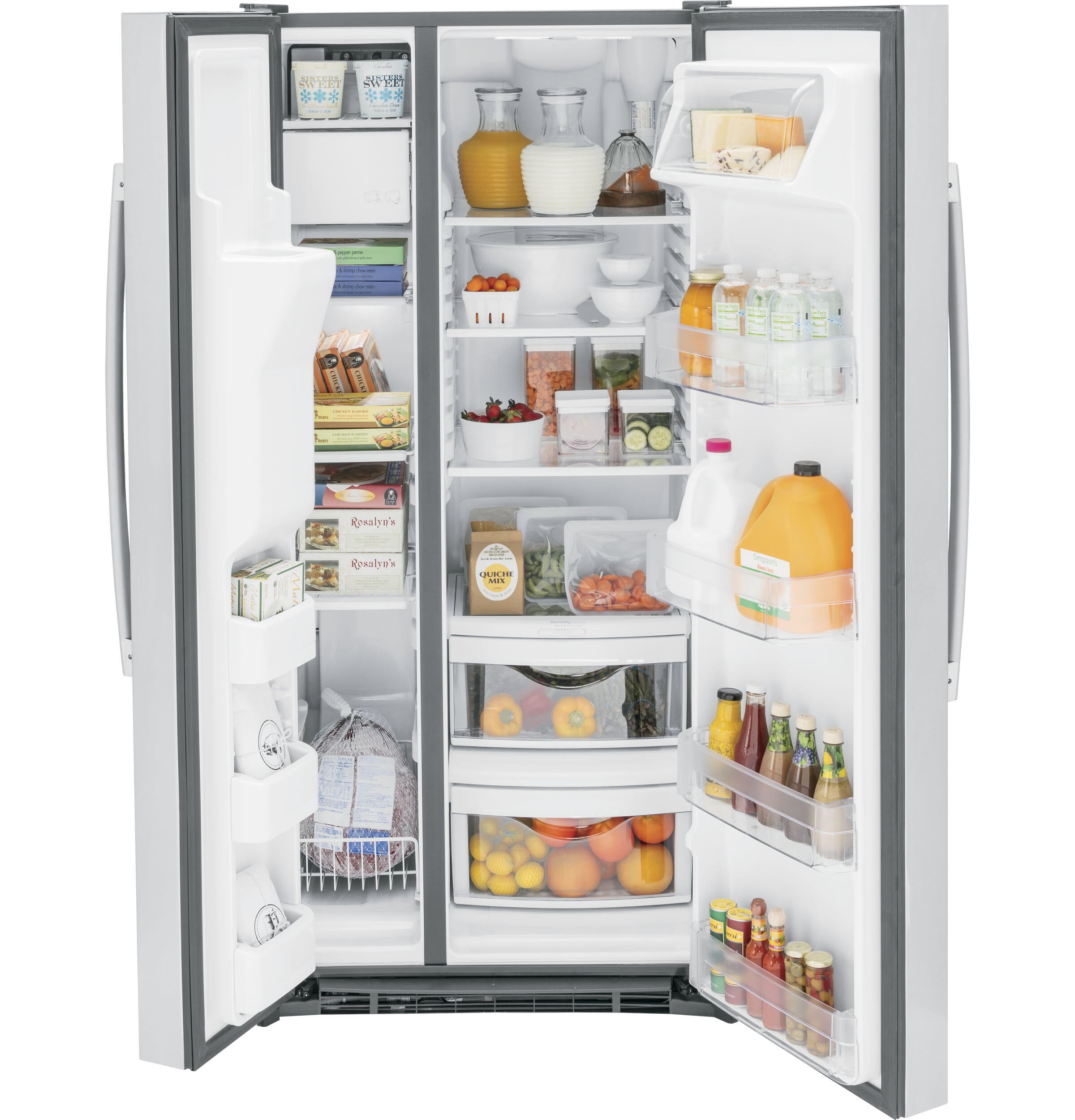Ge Appliances GSE23GYPFS Ge® Energy Star® 23.0 Cu. Ft. Side-By-Side Refrigerator