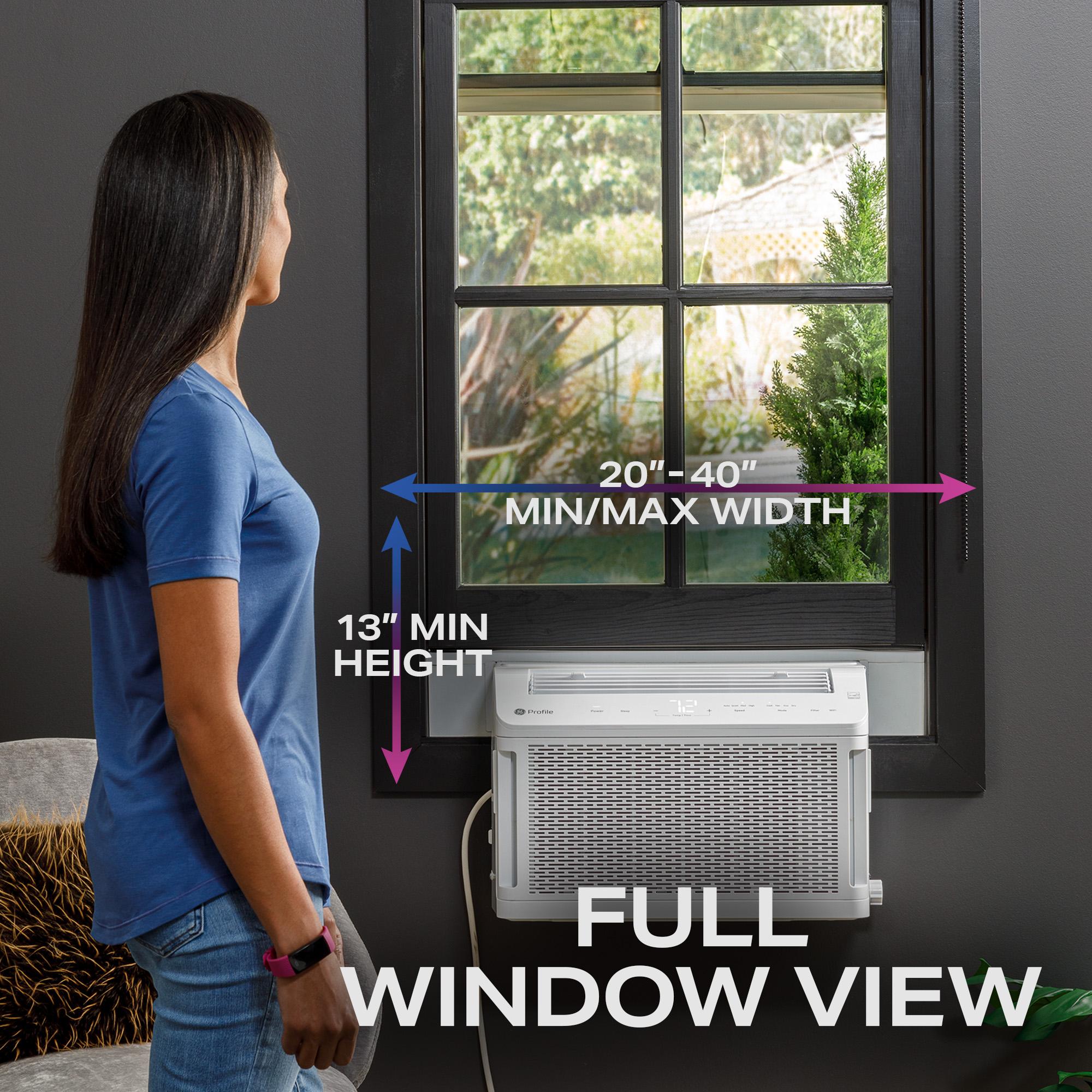 Ge Appliances PHNT10CC Ge Profile Clearview™ 10,300 Btu Inverter Smart Ultra Quiet Window Air Conditioner For Medium Rooms Up To 450 Sq. Ft.