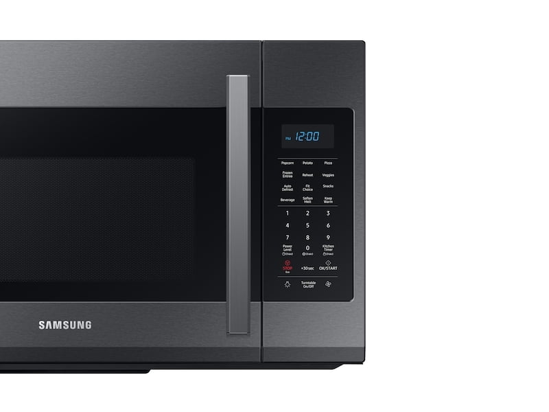 Samsung ME19R7041FG 1.9 Cu Ft Over The Range Microwave With Sensor Cooking In Black Stainless Steel