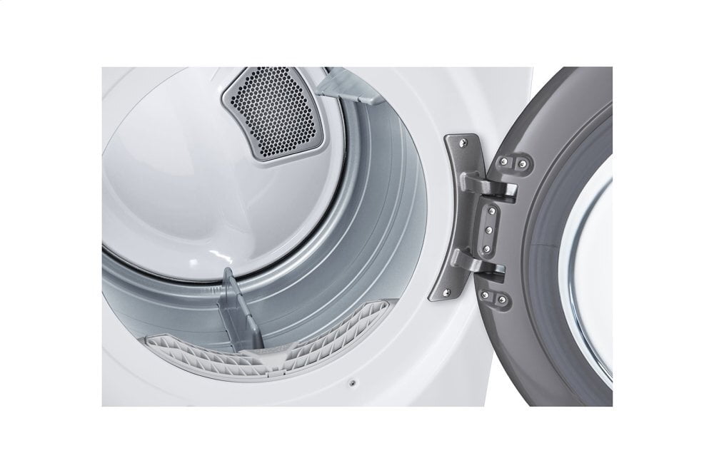 Lg DLE3600W 7.4 Cu. Ft. Ultra Large Capacity Smart Wi-Fi Enabled Front Load Electric Dryer With Built-In Intelligence