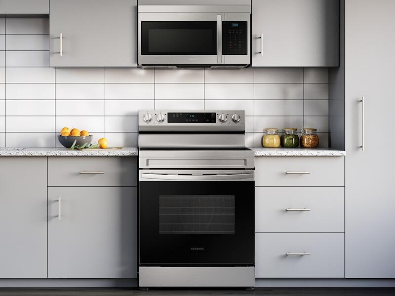 Samsung ME16A4021AS 1.6 Cu. Ft. Over-The-Range Microwave With Auto Cook In Stainless Steel