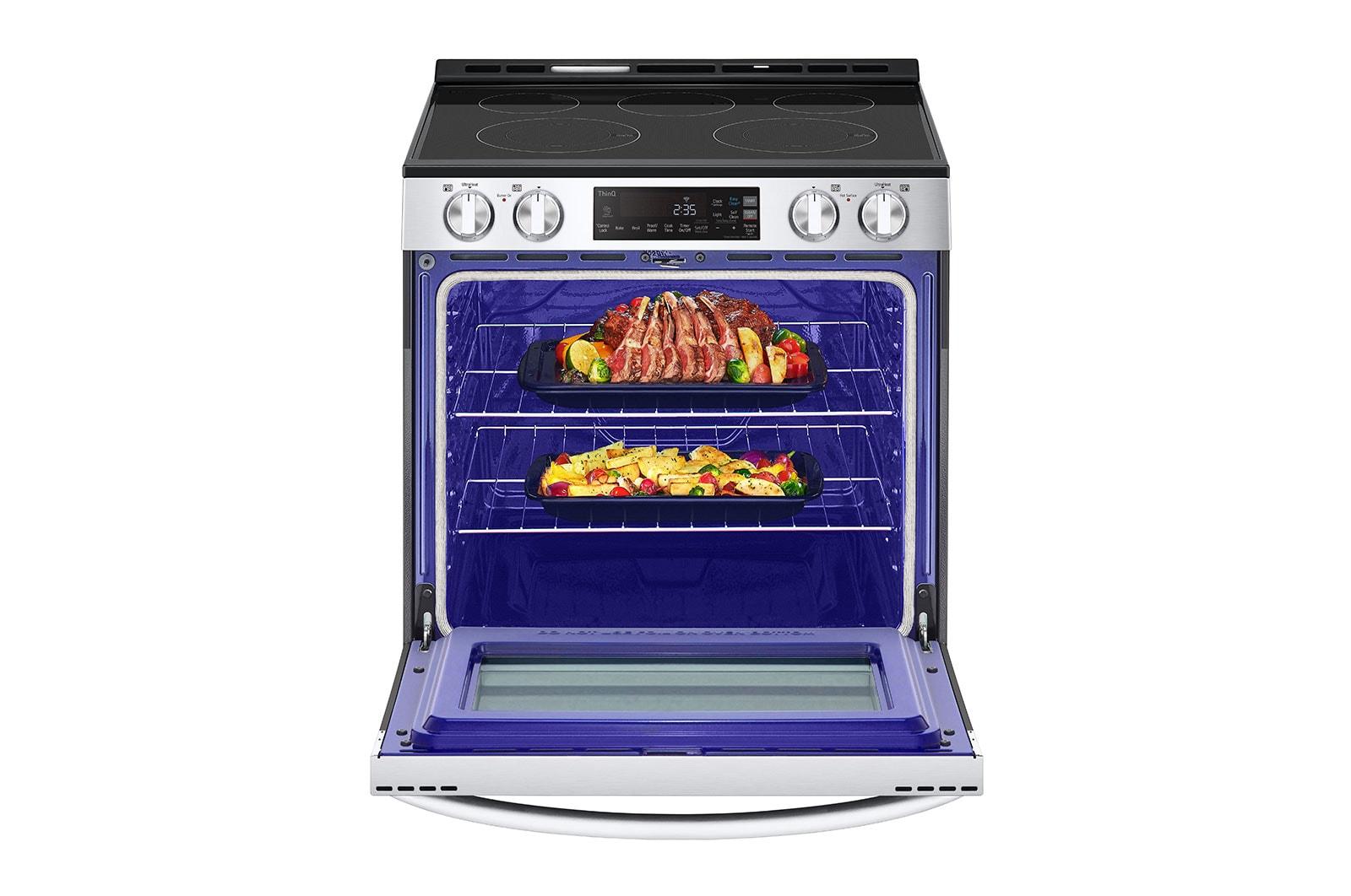 Lg LSEL6331F 6.3 Cu Ft. Smart Wi-Fi Enabled Electric Slide-In Range With Easyclean®