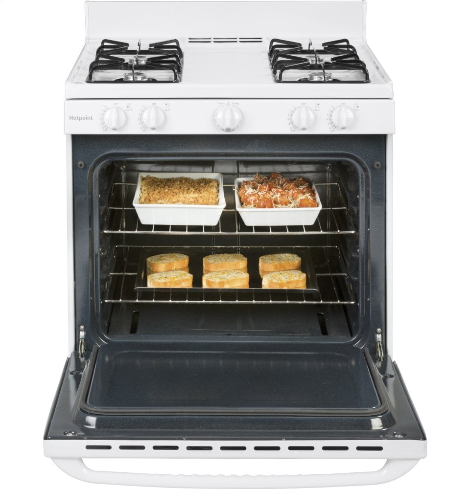 Hotpoint RGBS100DMWW Hotpoint® 30" Free-Standing Gas Range