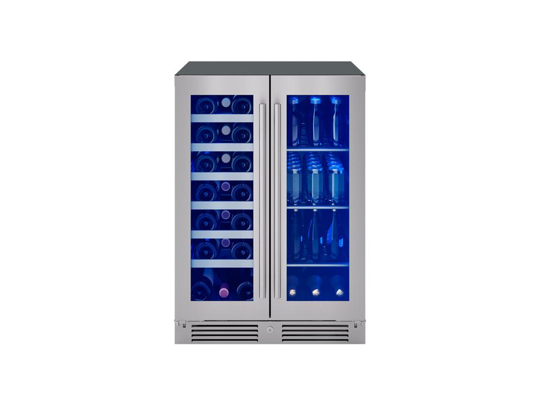 Zephyr PRWB24C32CG 24" French Door Dual Zone Wine & Beverage Cooler