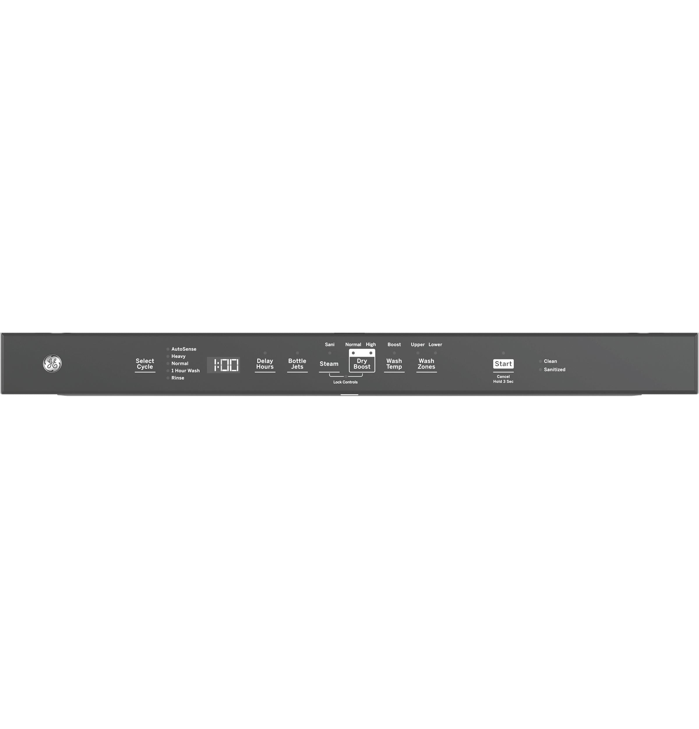 Ge Appliances GDP670SGVWW Ge® Top Control With Stainless Steel Interior Dishwasher With Sanitize Cycle