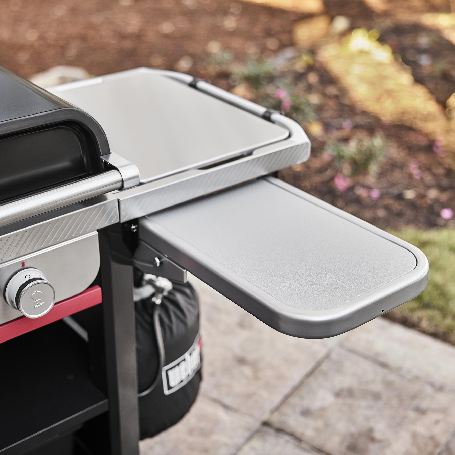 Weber 1500013 Slate™ 30" Rust-Resistant Griddle With Extendable Side Table - Black