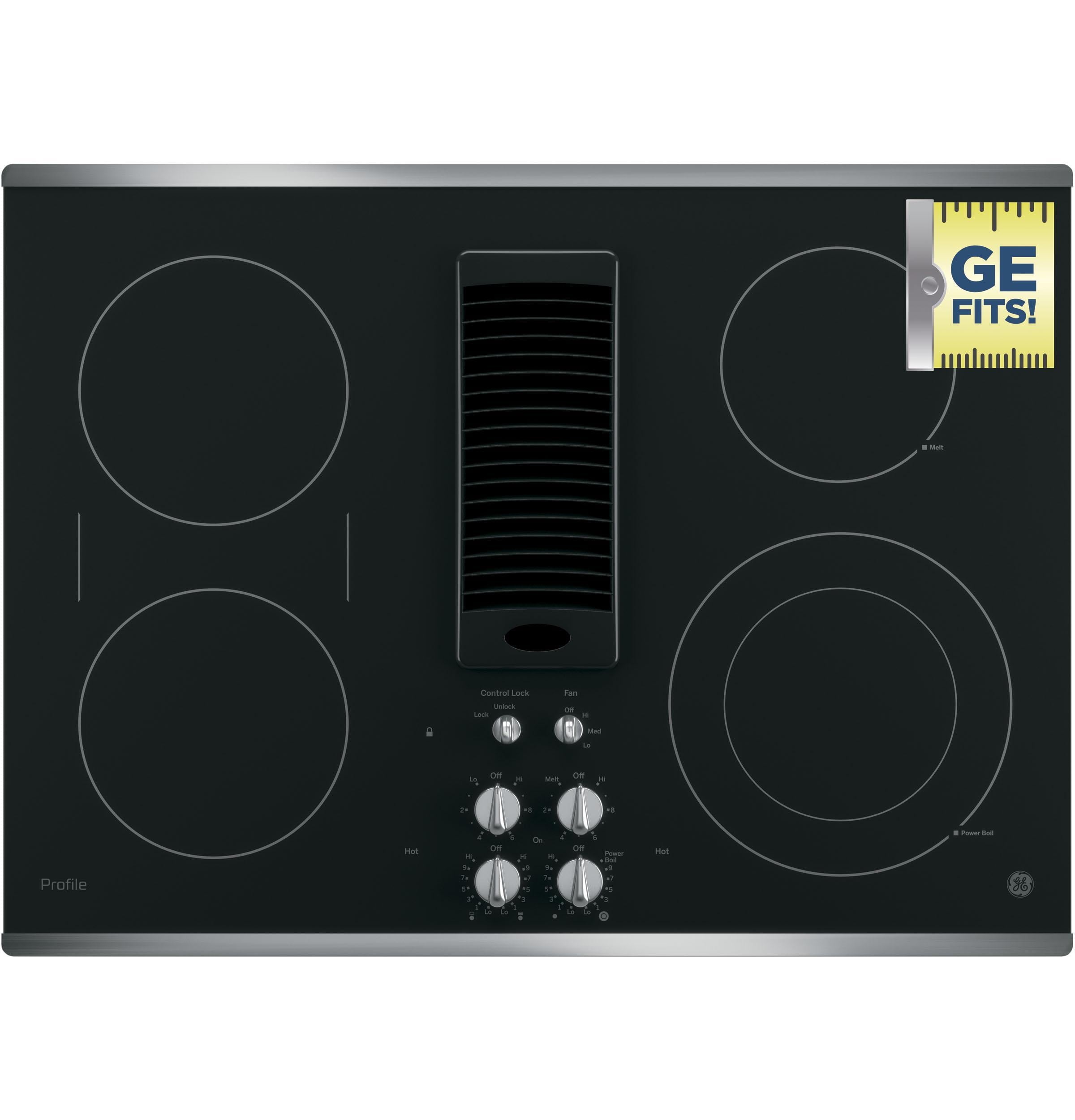 Ge Appliances PP9830SJSS Ge Profile™ 30" Downdraft Electric Cooktop