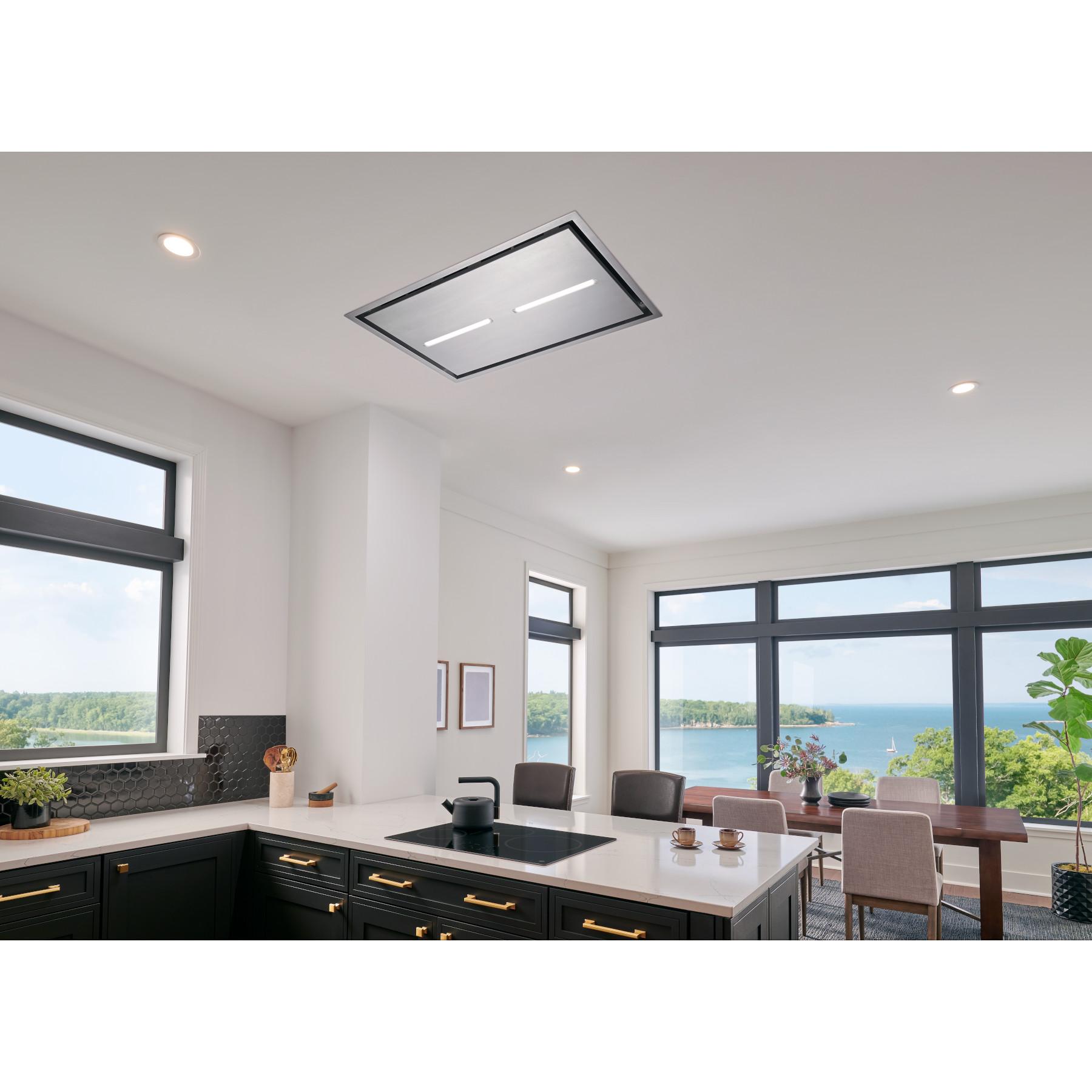Best Range Hoods HBC143ESS 43-Inch Brushed Stainless Steel Ceiling Mounted Range Hood With Led Light, Choice Of Blowers Sold Separately (Hbc1 Series)