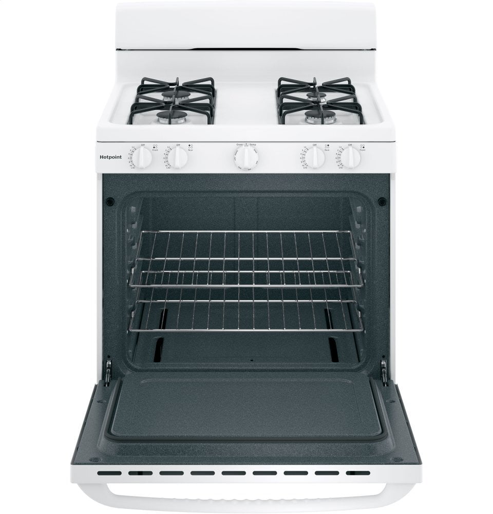 Hotpoint RGBS300DMWW Hotpoint® 30" Free-Standing Gas Range