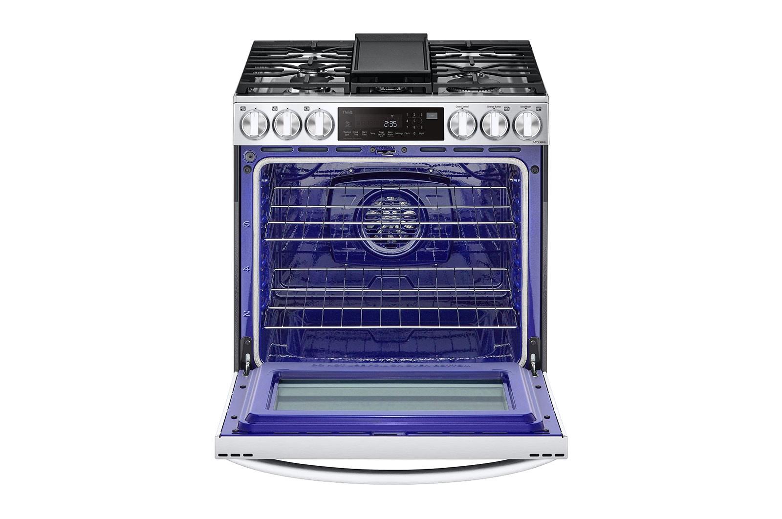Lg LSDL6336F 6.3 Cu. Ft. Smart Wi-Fi Enabled Probake® Convection Instaview® Dual Fuel Slide-In Range With Air Fry
