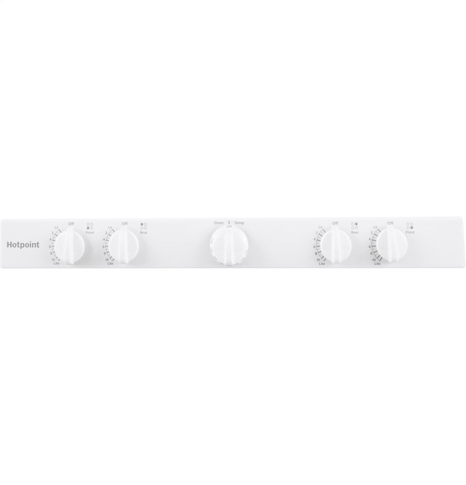 Hotpoint RGBS100DMWW Hotpoint® 30" Free-Standing Gas Range