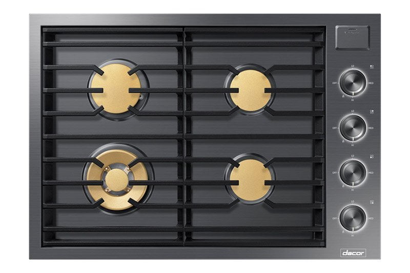 Dacor DTG30M954FM 30" Gas Cooktop, Graphite Stainless Steel, Natural Gas
