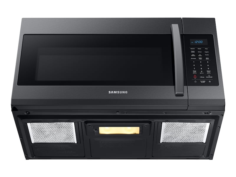 Samsung ME19R7041FG 1.9 Cu Ft Over The Range Microwave With Sensor Cooking In Black Stainless Steel