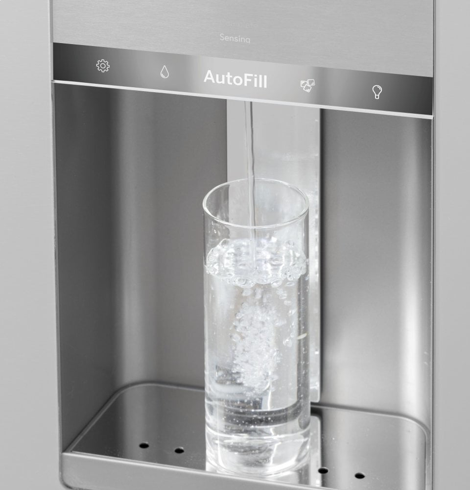Cafe CVE28DM5NS5 Café Energy Star® 27.8 Cu. Ft. Smart 4-Door French-Door Refrigerator In Platinum Glass