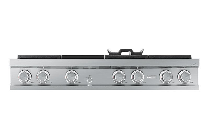 Dacor DTT48M976AS 48" Rangetop, Silver Stainless Steel, High Altitude Liquid Propane
