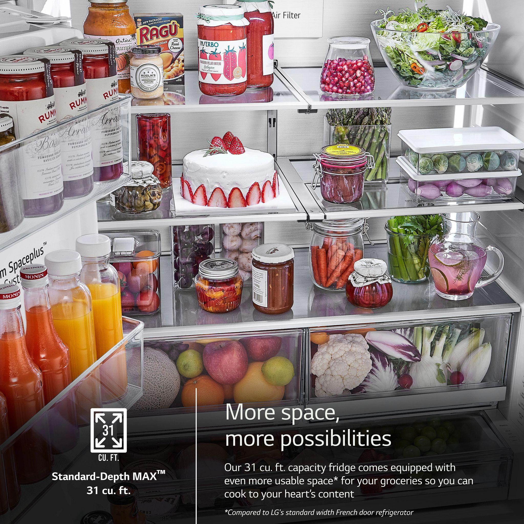 Lg LRYXS3106D 31 Cu. Ft. Smart Standard-Depth Max™ French Door Refrigerator With Four Types Of Ice