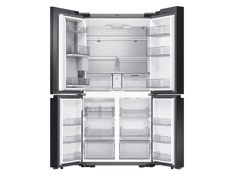 Samsung RF29A9675MT 29 Cu. Ft. Smart Bespoke 4-Door Flex™ Refrigerator With Customizable Panel Colors In Matte Black Steel