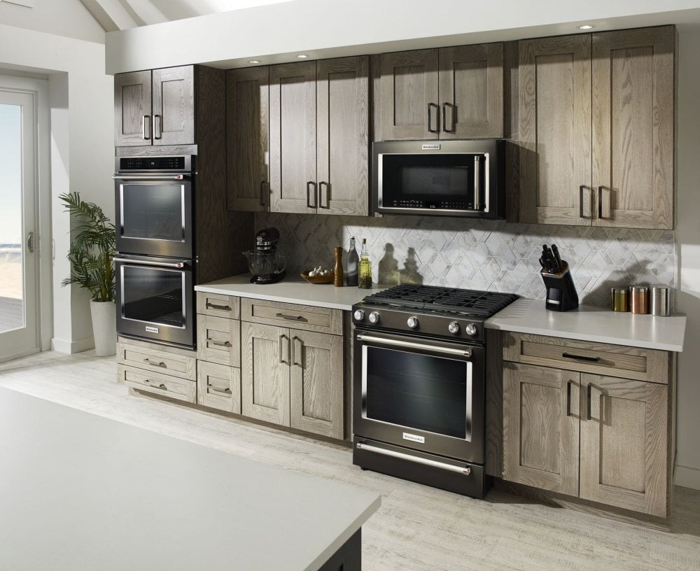 Kitchenaid KMHC319EBS 1000-Watt Convection Microwave Hood Combination - Black Stainless Steel With Printshield™ Finish