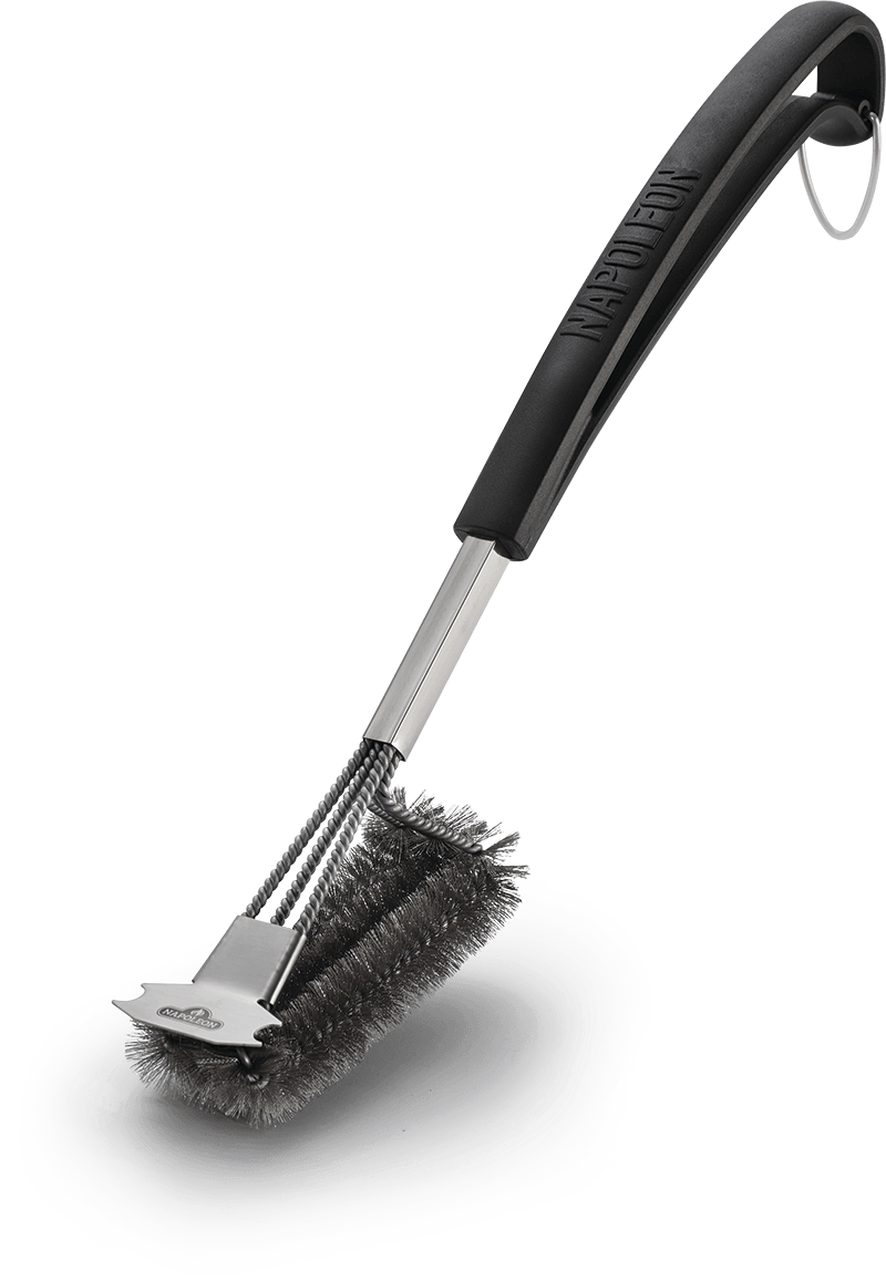 Napoleon Bbq 62063 Triple-Row Grill Brush With Stainless Steel Bristles