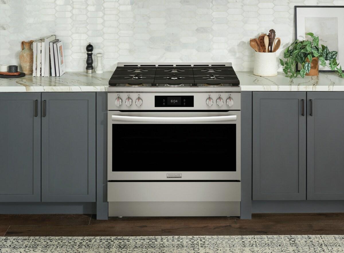 Frigidaire GCFD3661AF Frigidaire Gallery 36" Dual-Fuel Range With Air Fry