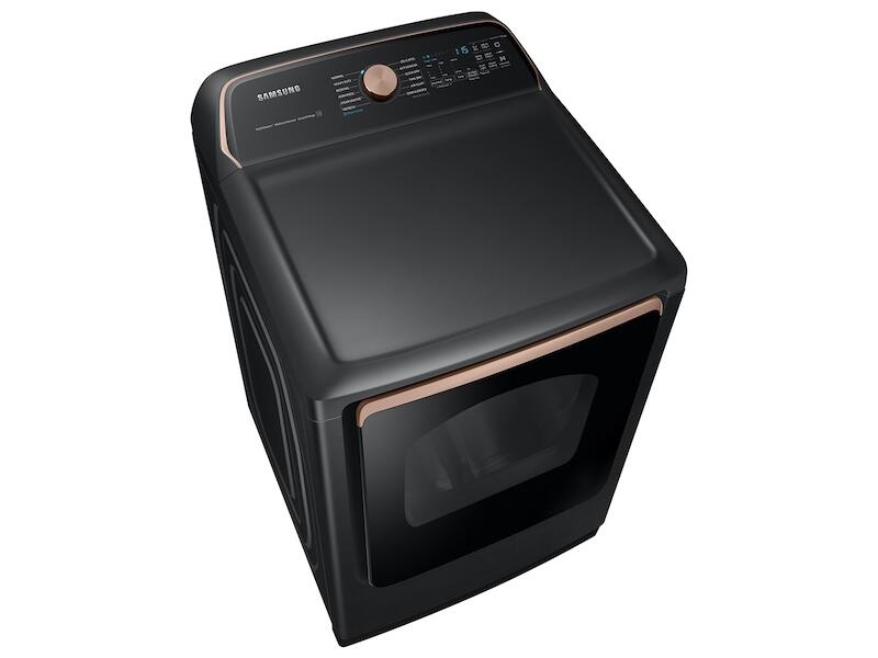 Samsung DVG55A7700V 7.4 Cu. Ft. Smart Gas Dryer With Steam Sanitize+ In Brushed Black