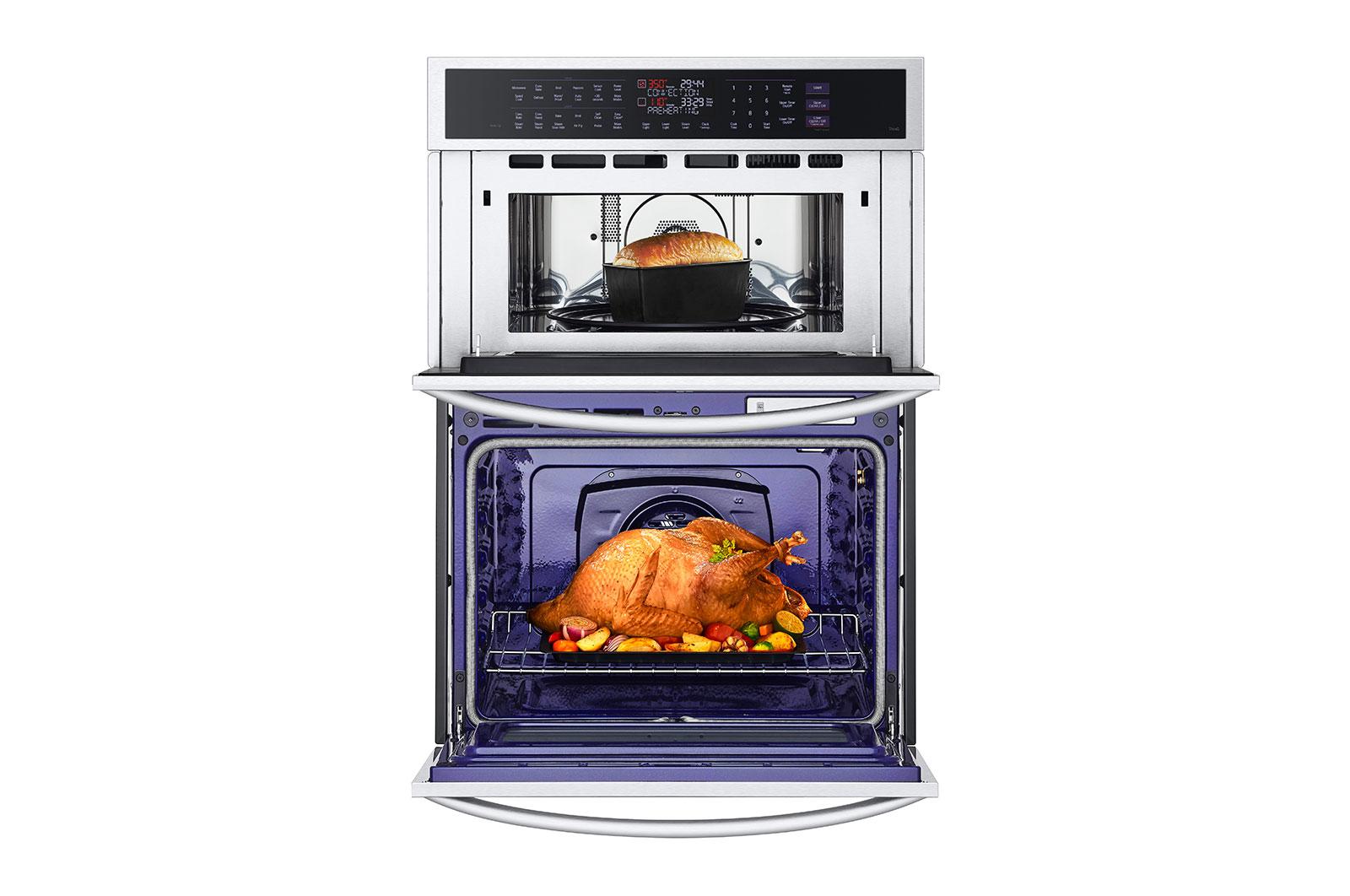 Lg WCEP6427F 1.7/4.7 Cu. Ft. Smart Combination Wall Oven With Instaview®, True Convection, Air Fry, And Steam Sous Vide