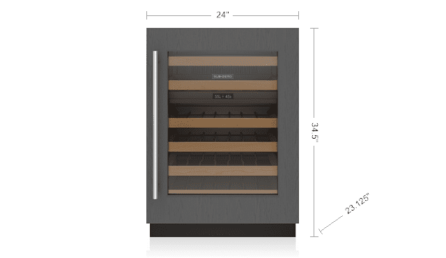 Sub-Zero DEU2450WAR 24" Designer Undercounter Wine Storage - Panel Ready