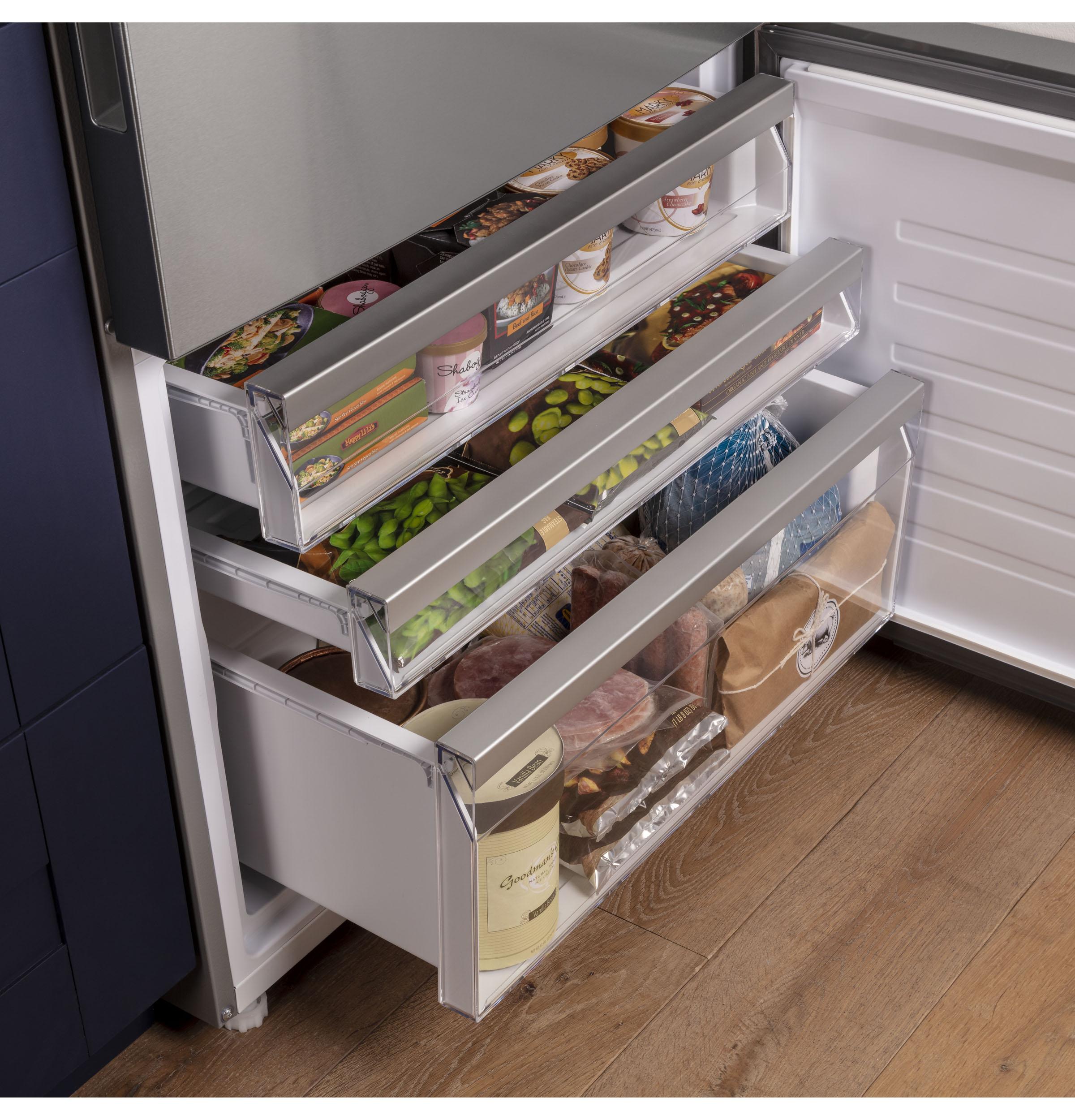 Ge Appliances GBE17HYRFS Ge® Energy Star® 17.7 Cu. Ft. Counter-Depth Bottom-Freezer Refrigerator