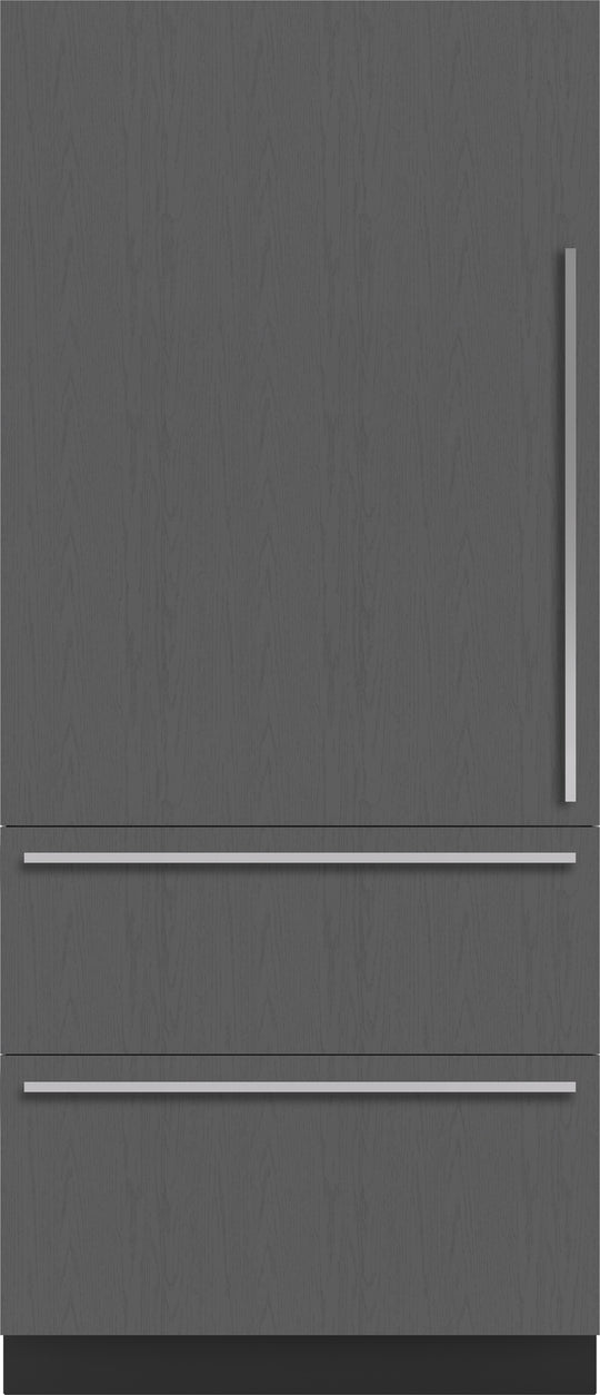 Sub-Zero DET3650CIR 36" Designer Over-And-Under Refrigerator/Freezer With Ice Maker - Panel Ready