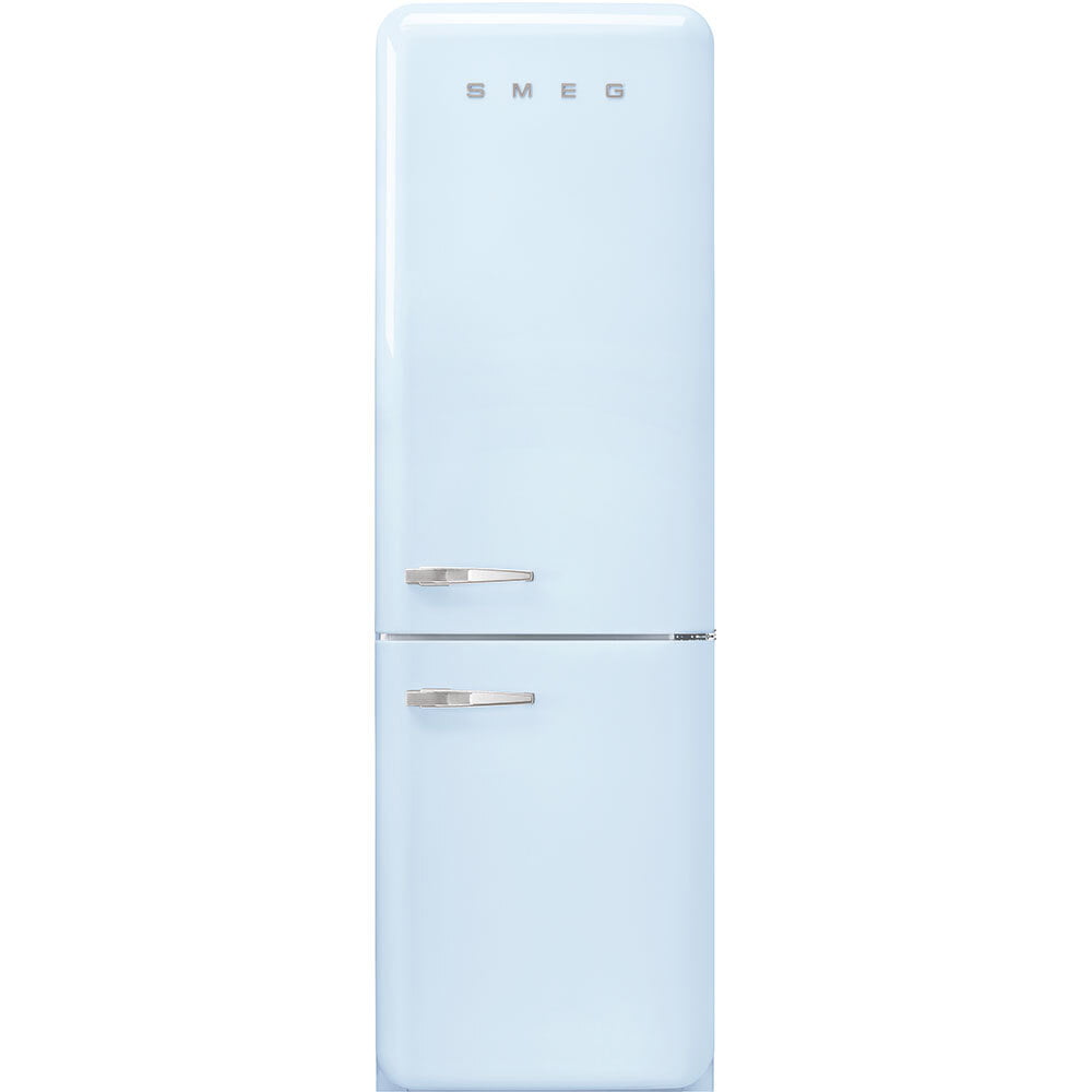 Smeg FAB32URPB3 '50S Style No Frost' Fridge-Freezer, Pastel Blue, Right Hand Hinge, 60 Cm (Approx 24