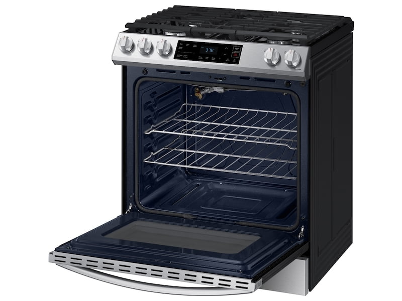 Samsung NX60T8111SS 6.0 Cu. Ft. Front Control Slide-In Gas Range With Wi-Fi In Stainless Steel