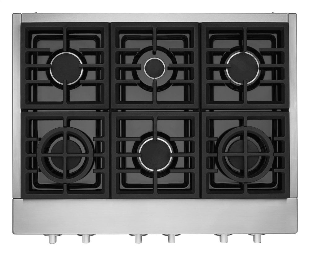 Kitchenaid KCGC506JSS Kitchenaid® 36'' 6-Burner Commercial-Style Gas Rangetop - Stainless Steel