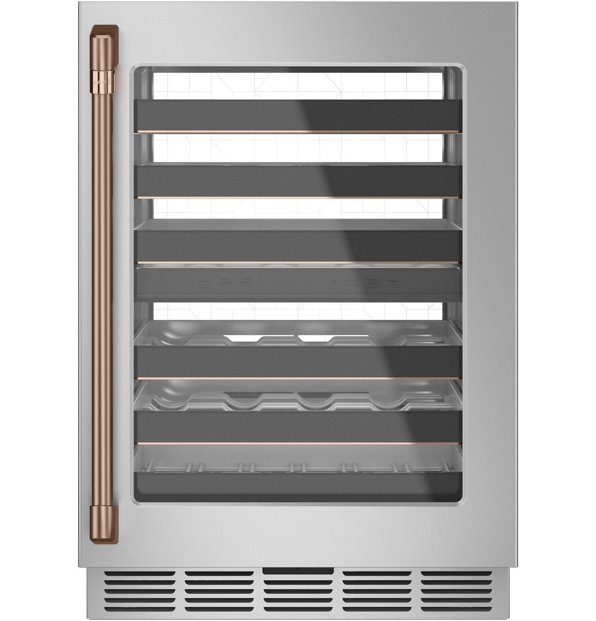 Cafe CXQW1H1PPCU Café Wine/Beverage Center Handle Kit - Brushed Copper