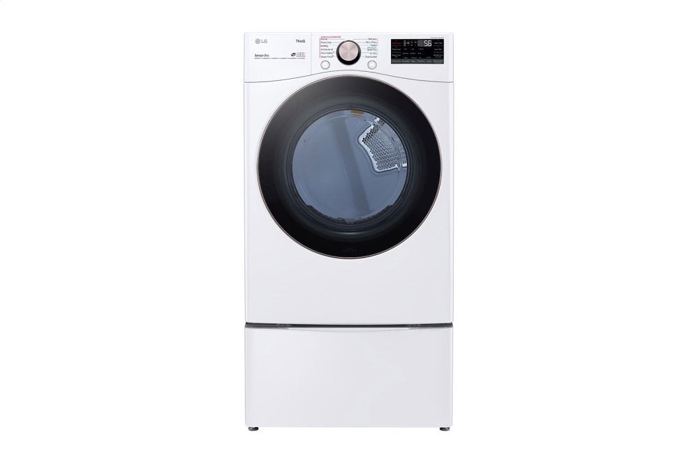 Lg DLGX4001W 7.4 Cu. Ft. Ultra Large Capacity Smart Wi-Fi Enabled Front Load Gas Dryer With Turbosteam™ And Built-In Intelligence