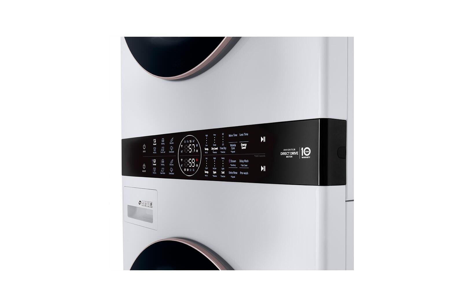 Lg WKG101HWA Single Unit Front Load Lg Washtower™ With Center Control™ 4.5 Cu. Ft. Washer And 7.4 Cu. Ft. Gas Dryer