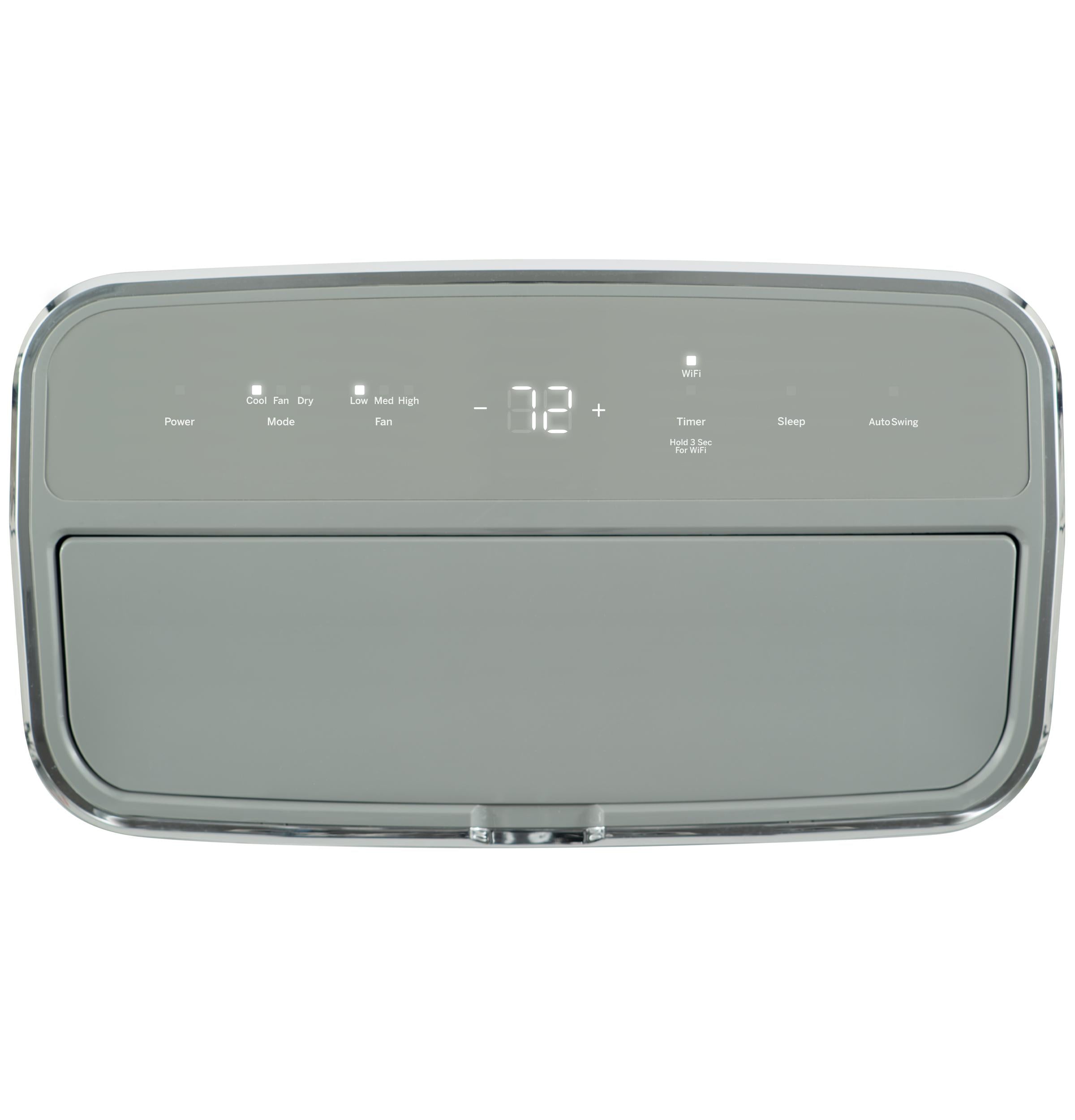 Ge Appliances APWD10JASG Ge® 10,500 Btu Smart Portable Air Conditioner With Dehumidifier And Remote, Grey