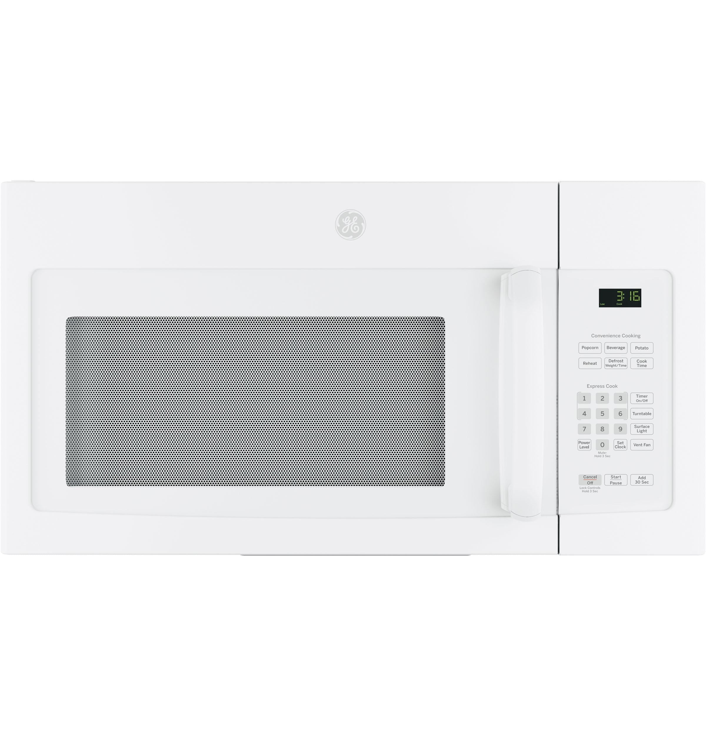 Ge Appliances JNM3163DJWW Ge® 1.6 Cu. Ft. Over-The-Range Microwave Oven With Recirculating Venting